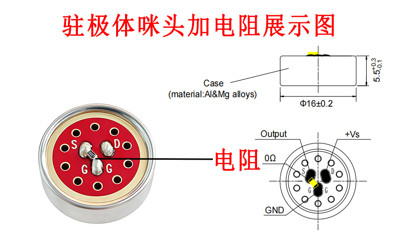 驻极体咪头加上电阻,起到什么作用? 驻极体咪头加上电阻,起到什么作用?