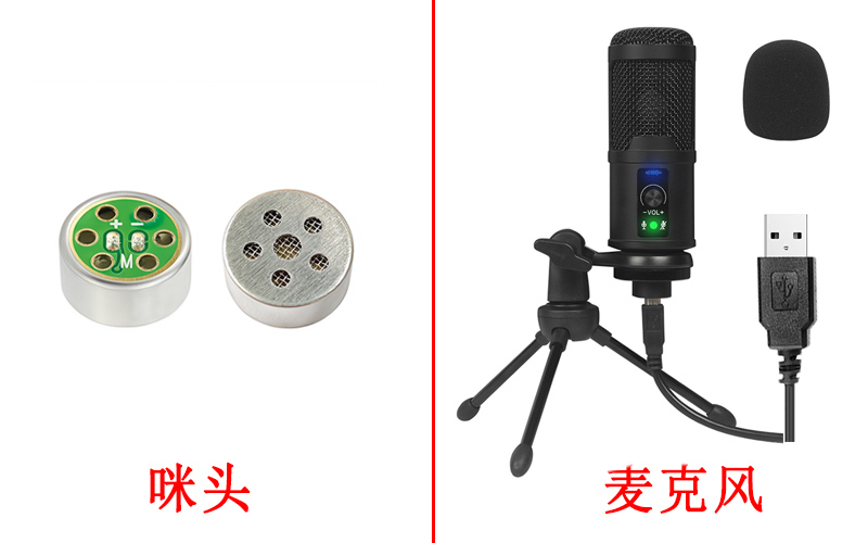 咪头和麦克风区别 咪头和麦克风区别