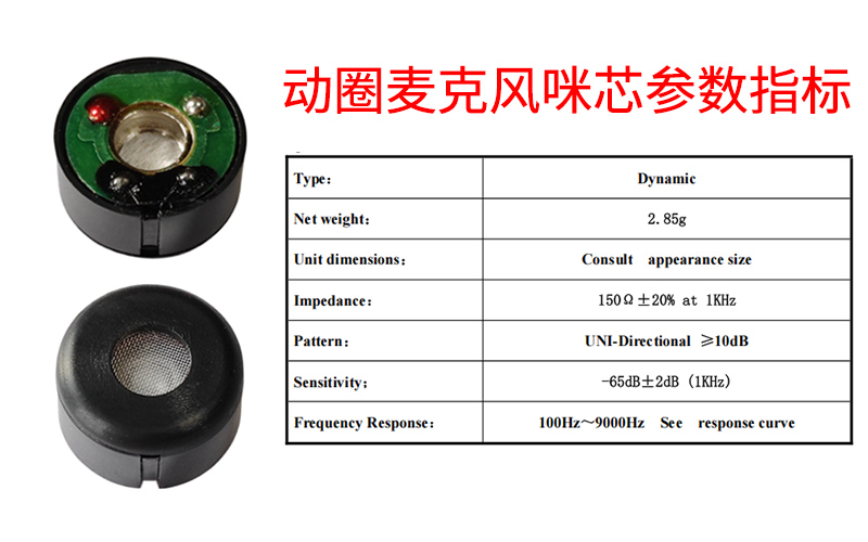 动圈咪芯有没有信噪比参数指标? 动圈咪芯有没有信噪比参数指标?